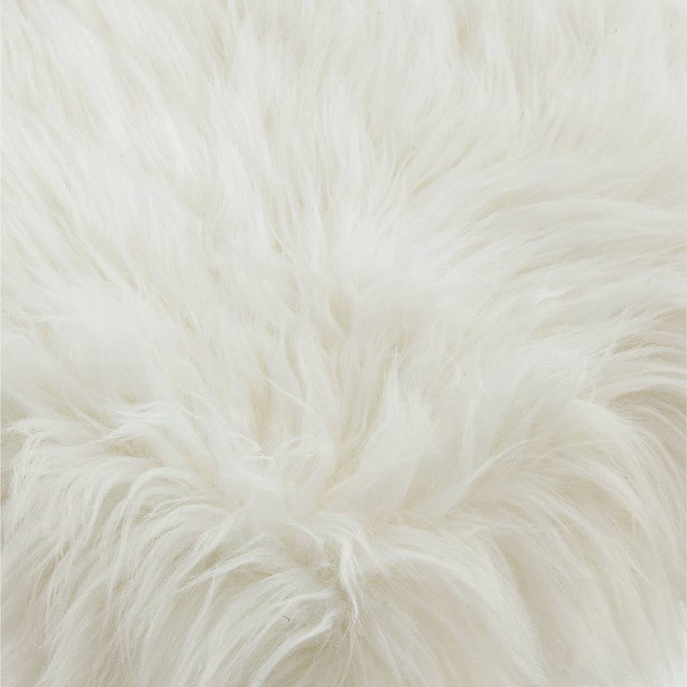 48" White And Gold Upholstered Faux Fur Bench By Homeroots | Benches | Modishstore - 9