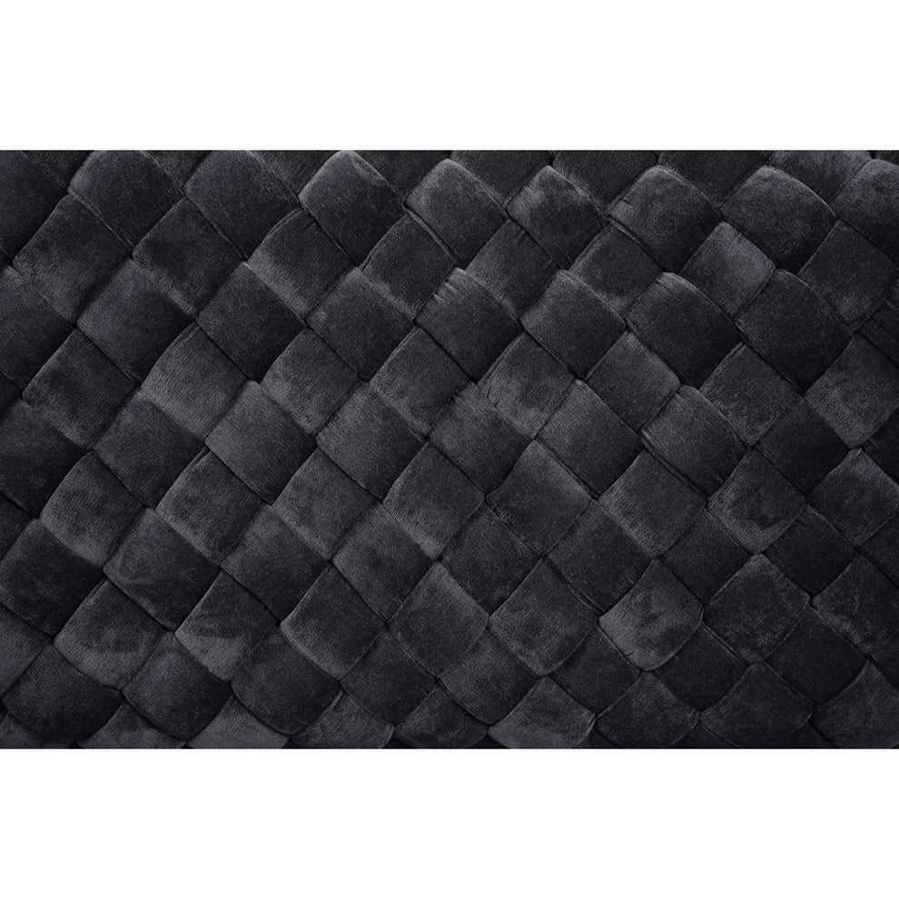 39" Black Upholstered Velvet Bench By Homeroots | Benches | Modishstore - 6