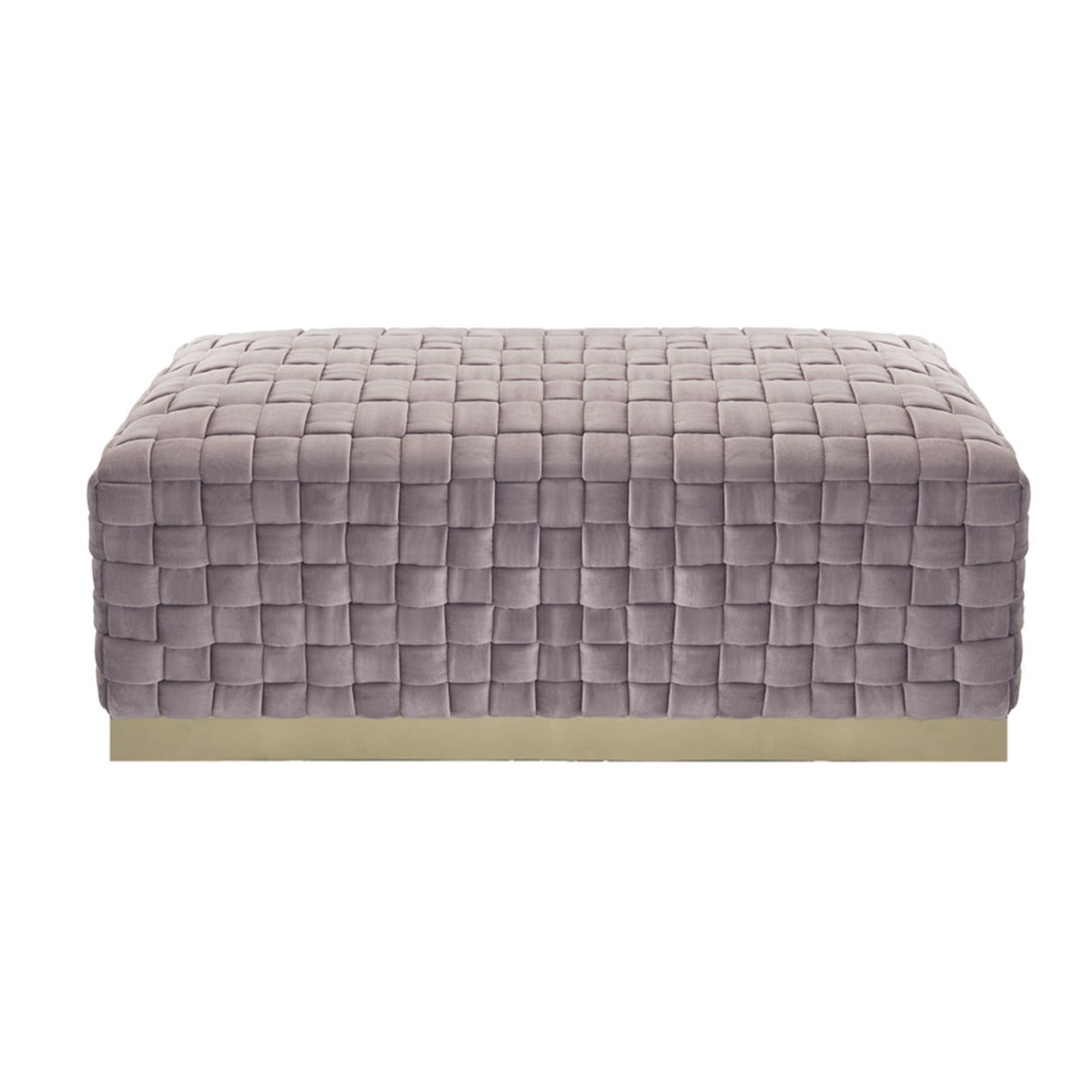 40" Lilac And Gold Upholstered Velvet Bench By Homeroots | Benches | Modishstore
