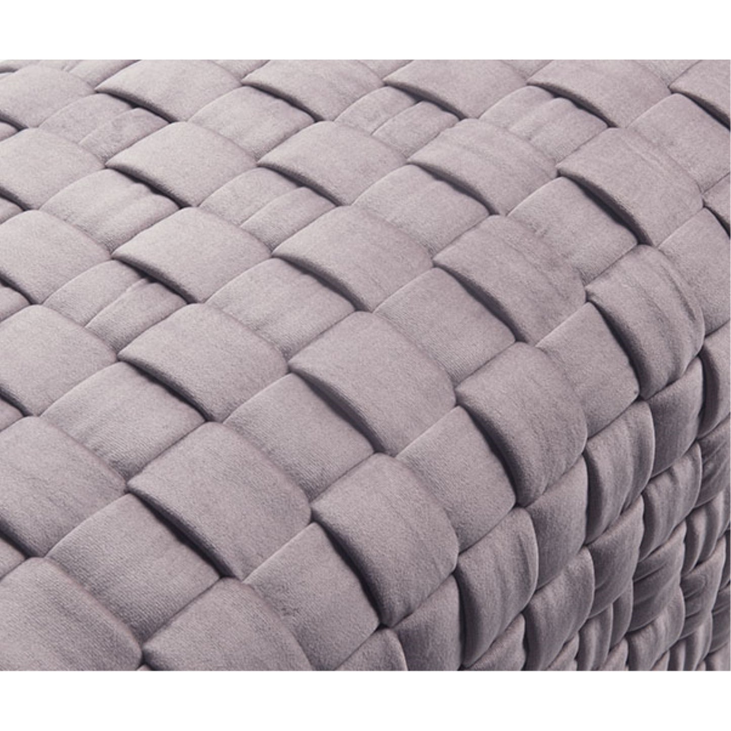 40" Lilac And Gold Upholstered Velvet Bench By Homeroots | Benches | Modishstore - 7