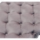 48" Lilac And Gold Upholstered Velvet Bench By Homeroots