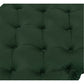 48" Hunter Green And Gold Upholstered Velvet Bench By Homeroots | Benches | Modishstore - 6