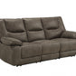 87" Gray And Black Reclining Usb Sofa By Homeroots