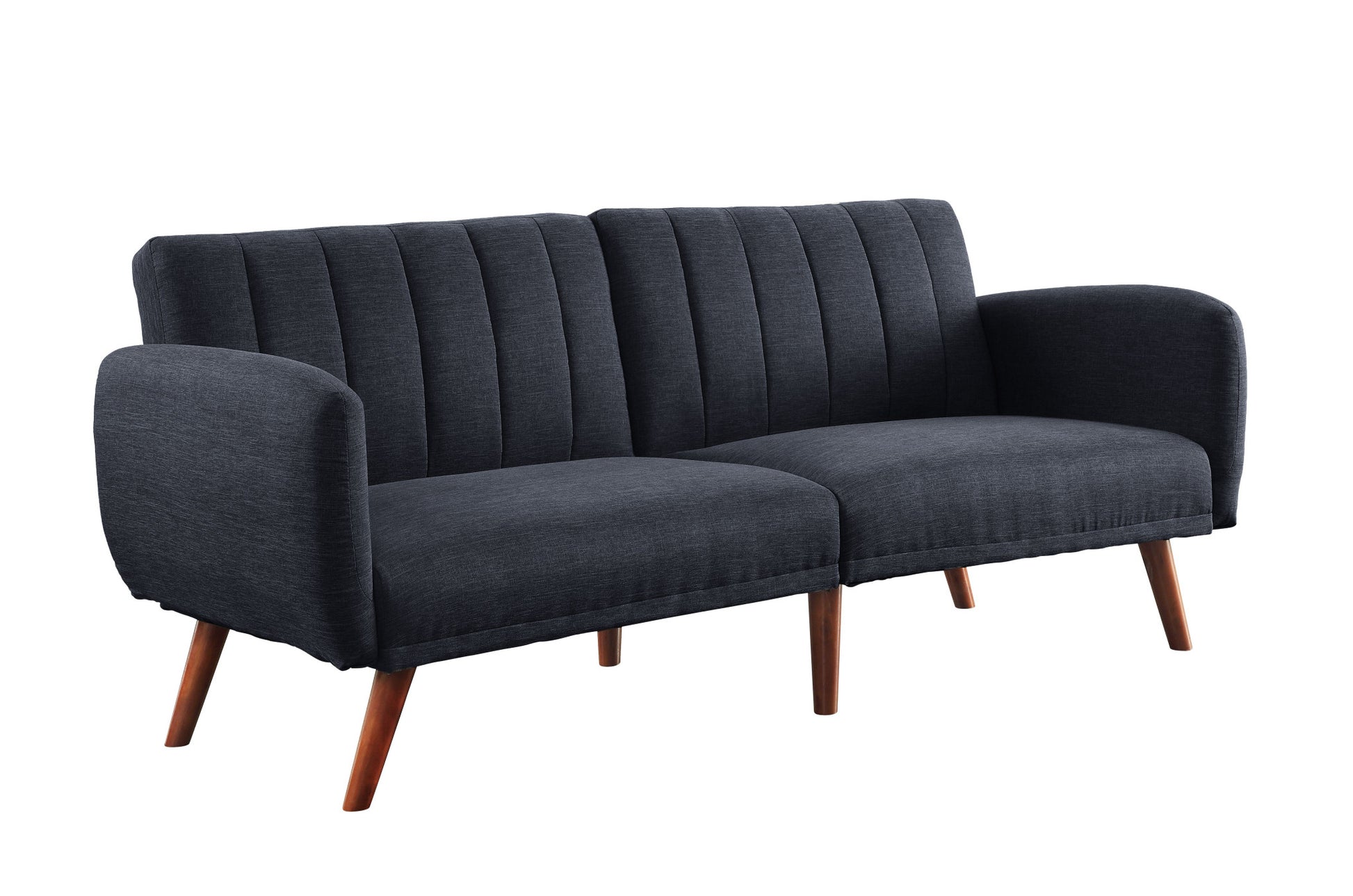 76" Gray Linen And Wood Brown Sleeper Sofa By Homeroots | Sofas | Modishstore