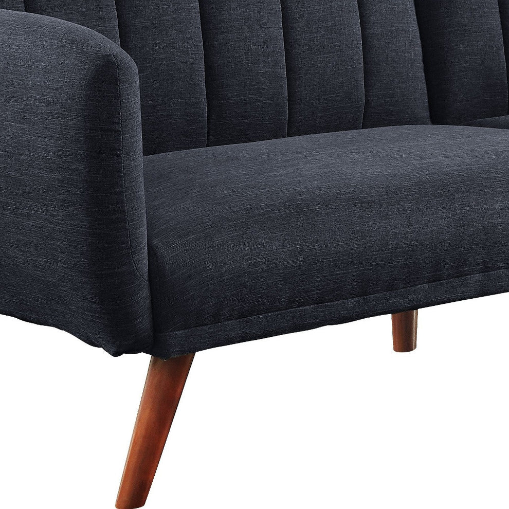 76" Gray Linen And Wood Brown Sleeper Sofa By Homeroots | Sofas | Modishstore - 3