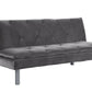 66" Gray Velvet And Silver Sleeper Sofa By Homeroots | Sofas | Modishstore