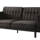 79" Brown Velvet And Black Sleeper Sofa By Homeroots | Sofas | Modishstore