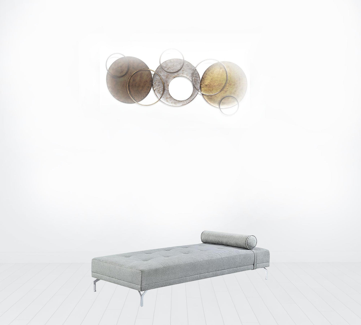 74" Gray Velvet And Black Sofa By Homeroots | Sofas | Modishstore - 2