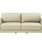 90" Beige Italian Leather And Gold Sofa By Homeroots | Sofas | Modishstore