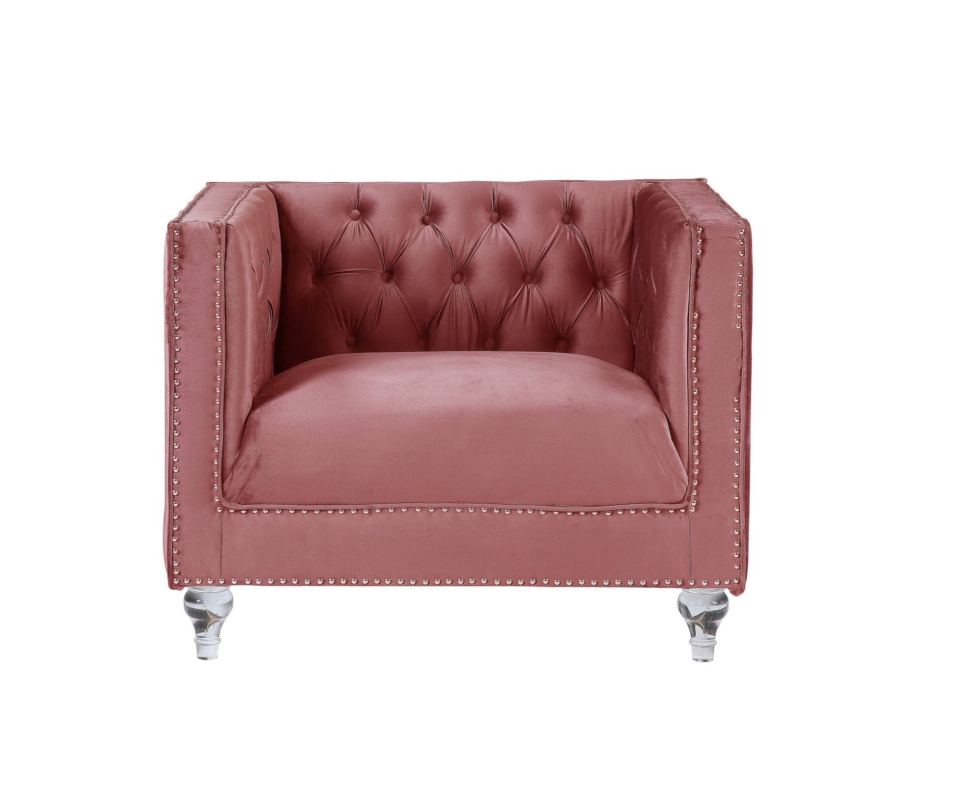 39" Black Tufted Arm Chair By Homeroots | Armchairs | Modishstore