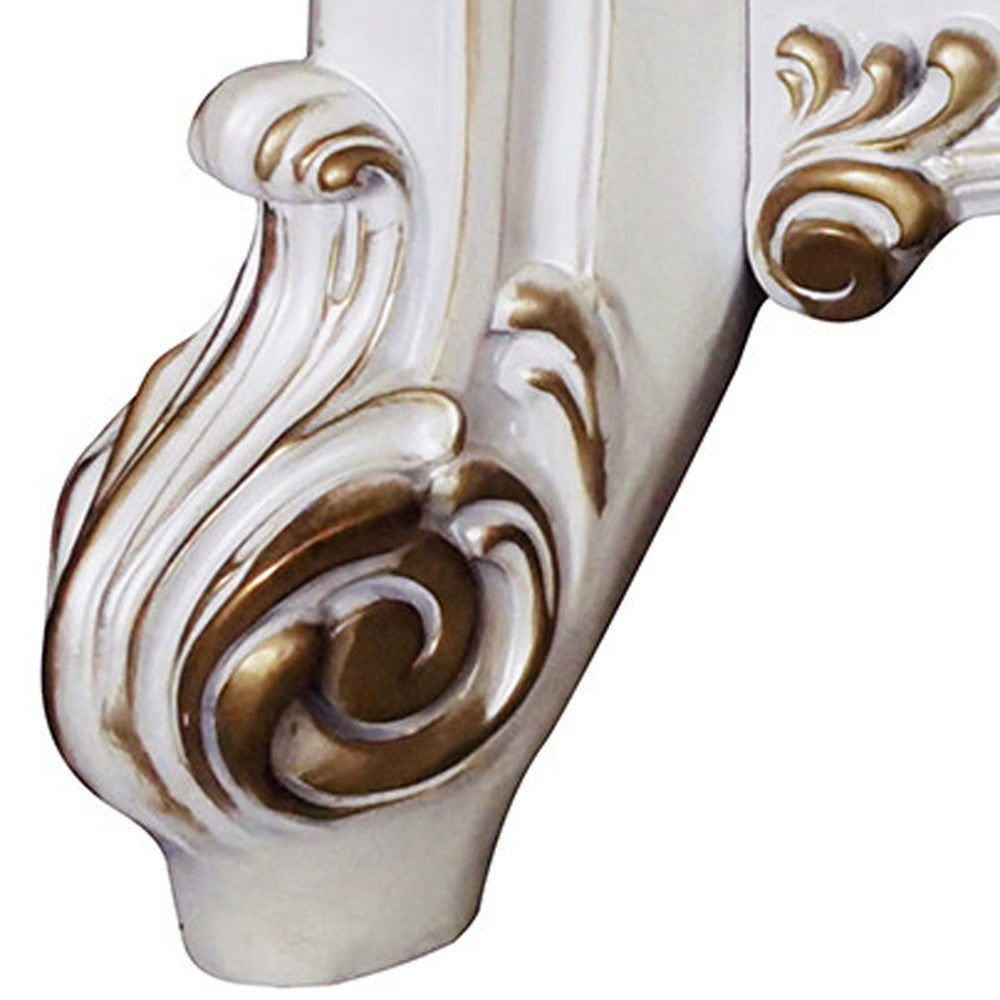 Antique Pearl Armchair By Homeroots | Armchairs | Modishstore - 4