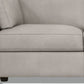 81" Dusty White Leather And Black Sofa By Homeroots | Sofas | Modishstore - 5