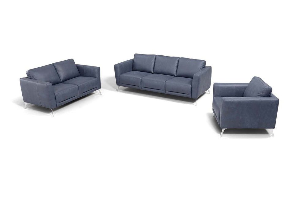 81" Dusty White Leather And Black Sofa By Homeroots | Sofas | Modishstore - 7