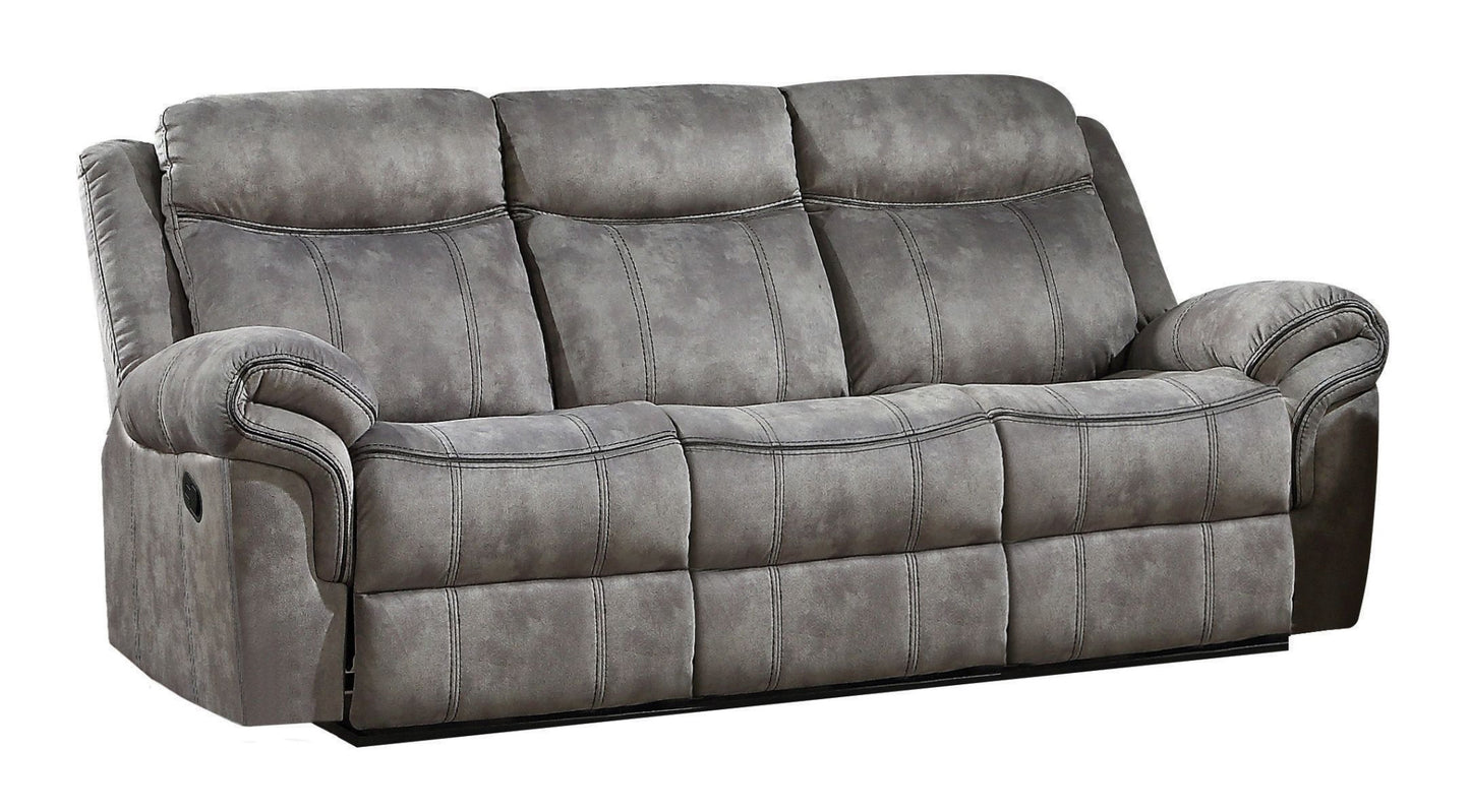 87" Gray Velvet And Black Usb Sofa By Homeroots | Sofas | Modishstore