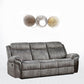 87" Gray Velvet And Black Usb Sofa By Homeroots