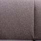 78" Gray Linen And Black Sofa By Homeroots