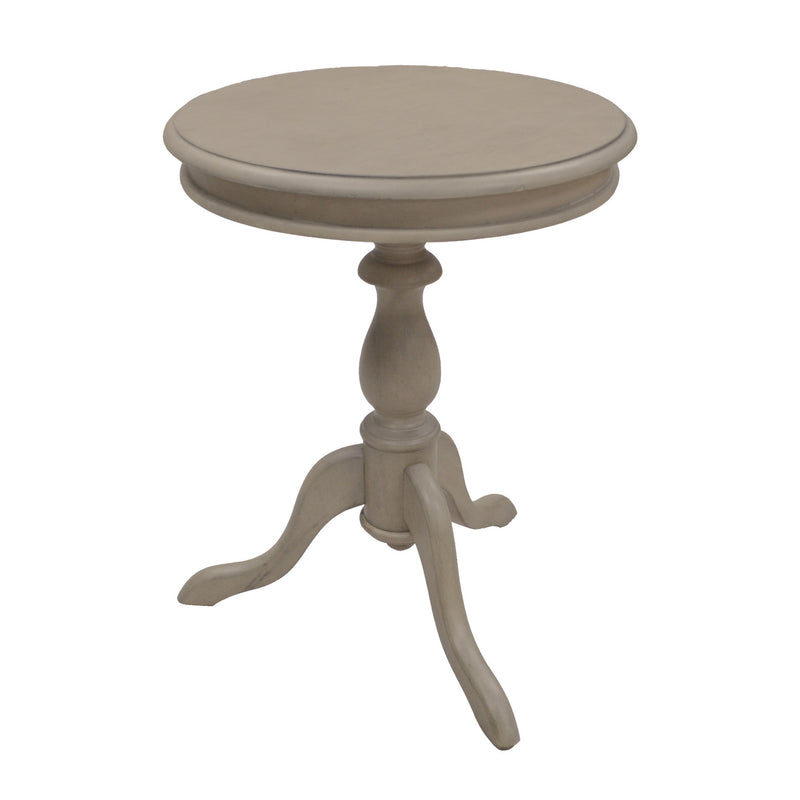 25" Taupe Gray Manufactured Wood Round End Table By Homeroots | End Tables | Modishstore