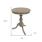 25" Taupe Gray Manufactured Wood Round End Table By Homeroots | End Tables | Modishstore - 5