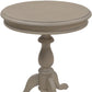25" Taupe Gray Manufactured Wood Round End Table By Homeroots | End Tables | Modishstore - 4