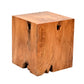 16" Natural Solid Wood End Table By Homeroots