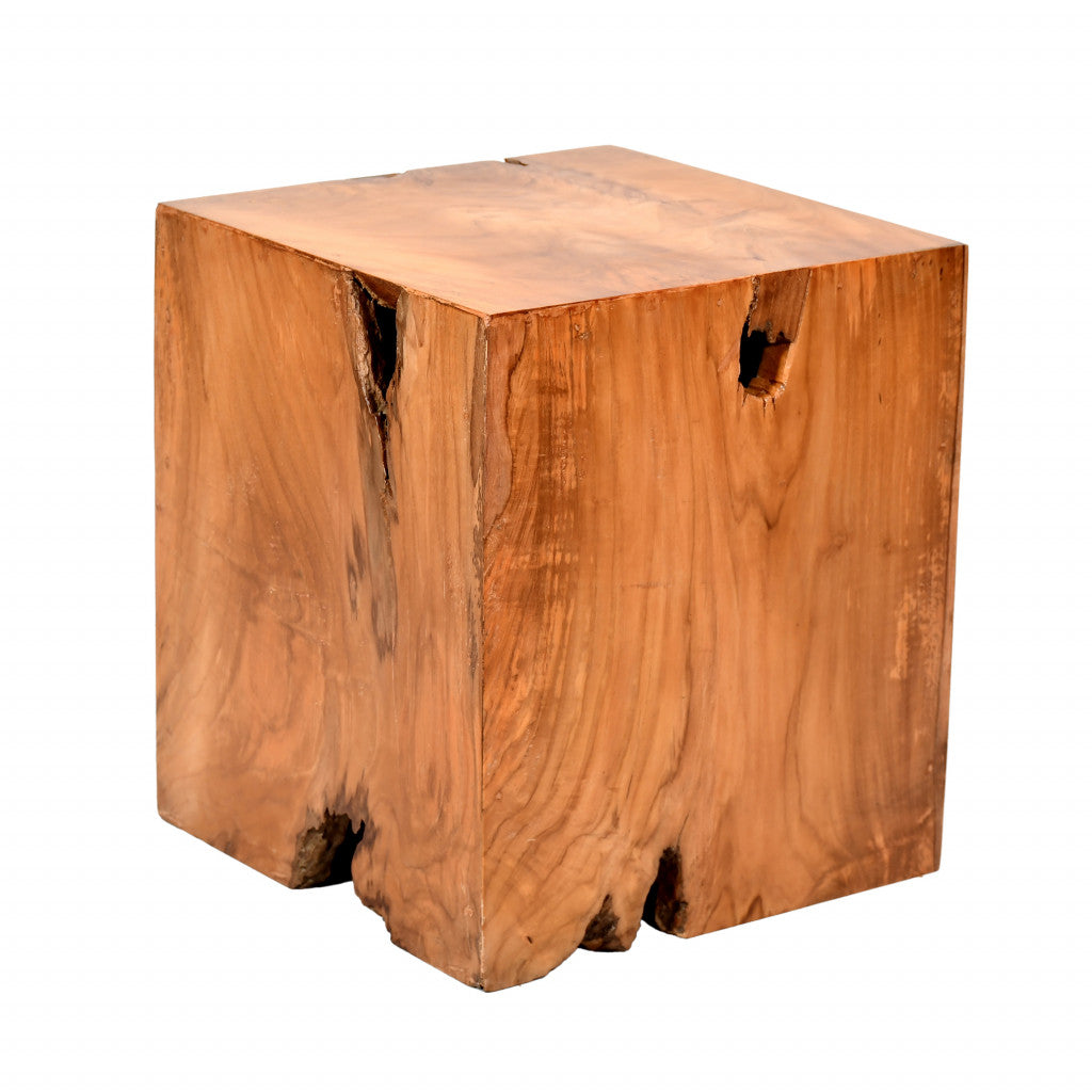 16" Natural Solid Wood End Table By Homeroots | End Tables | Modishstore - 2