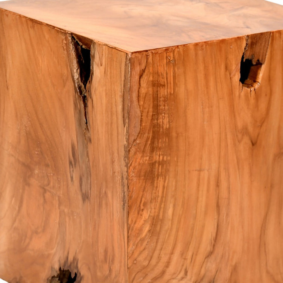 16" Natural Solid Wood End Table By Homeroots | End Tables | Modishstore - 5