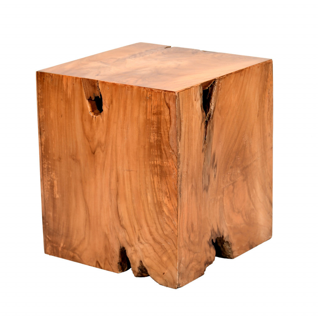 16" Natural Solid Wood End Table By Homeroots | End Tables | Modishstore - 3