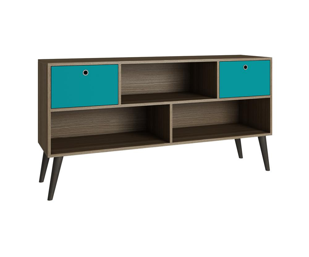 Accentuations by Manhattan Comfort Modern Uppsala TV Stand with 3 Shelves and 2 Drawers | TV Stands | Modishstore-5