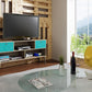 Accentuations by Manhattan Comfort Modern Uppsala TV Stand with 3 Shelves and 2 Drawers | TV Stands | Modishstore-6