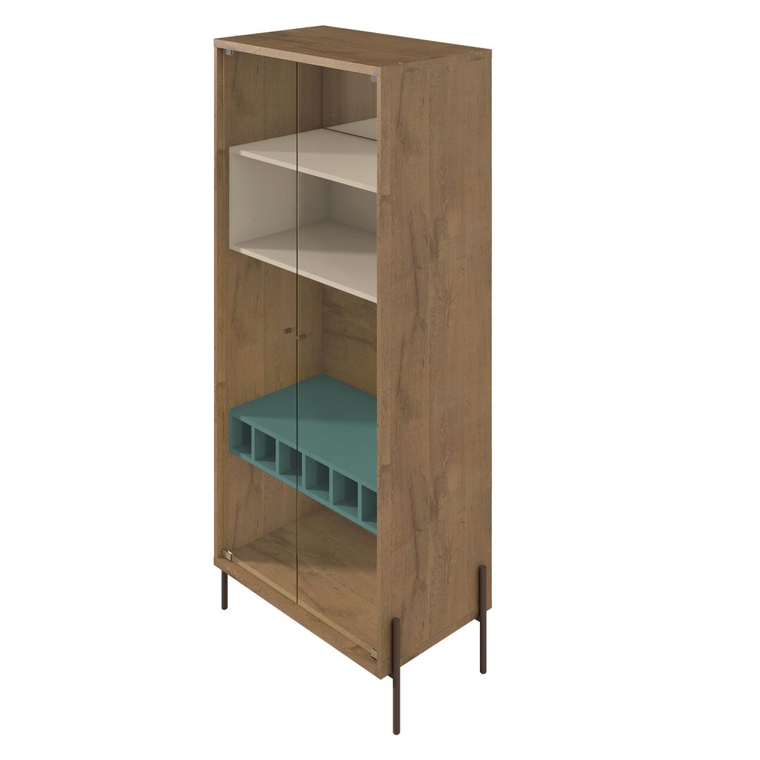 Manhattan Comfort Joy 8-Bottle Wine Cabinet with 4 Shelves | Cabinets | Modishstore-7
