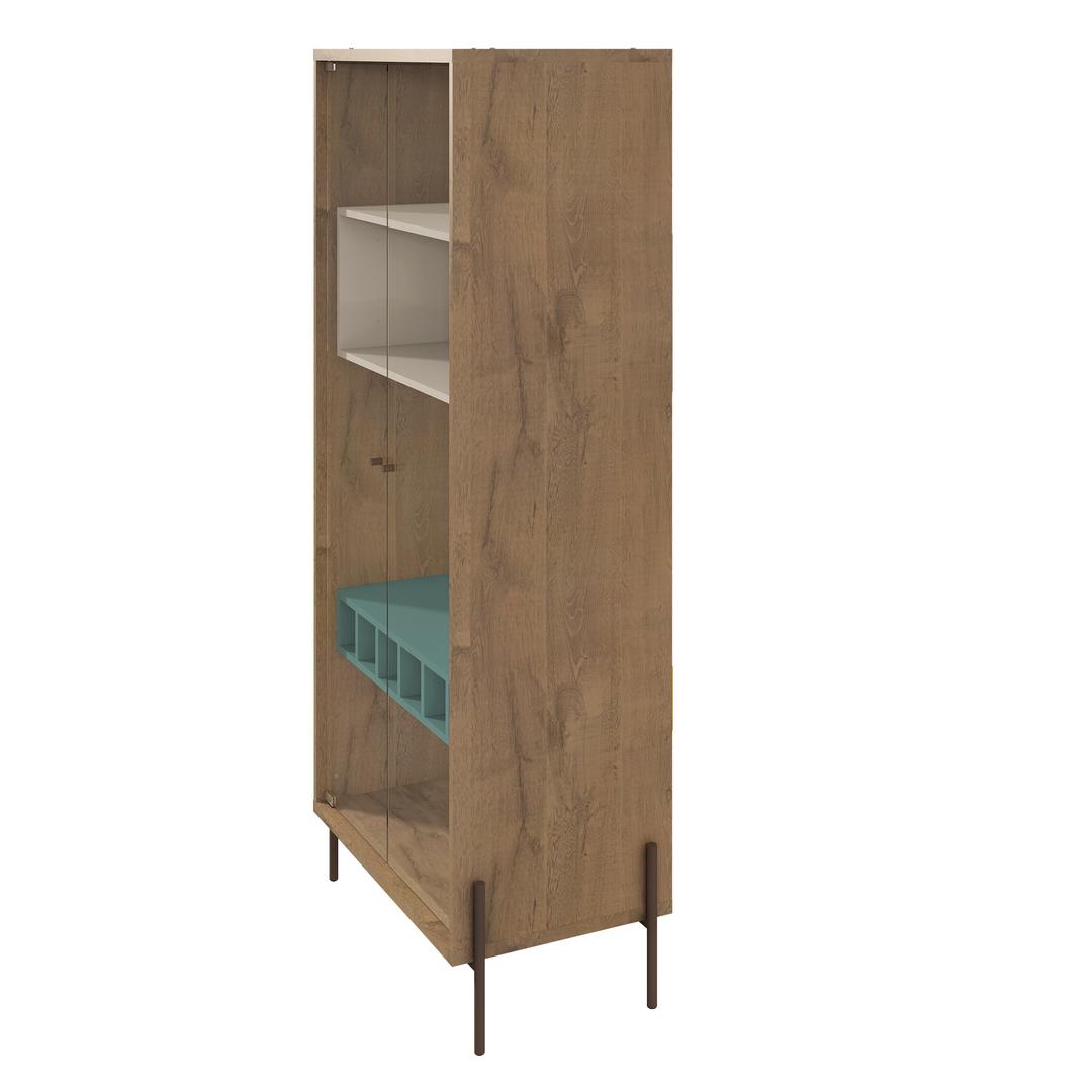 Manhattan Comfort Joy 8-Bottle Wine Cabinet with 4 Shelves | Cabinets | Modishstore-10