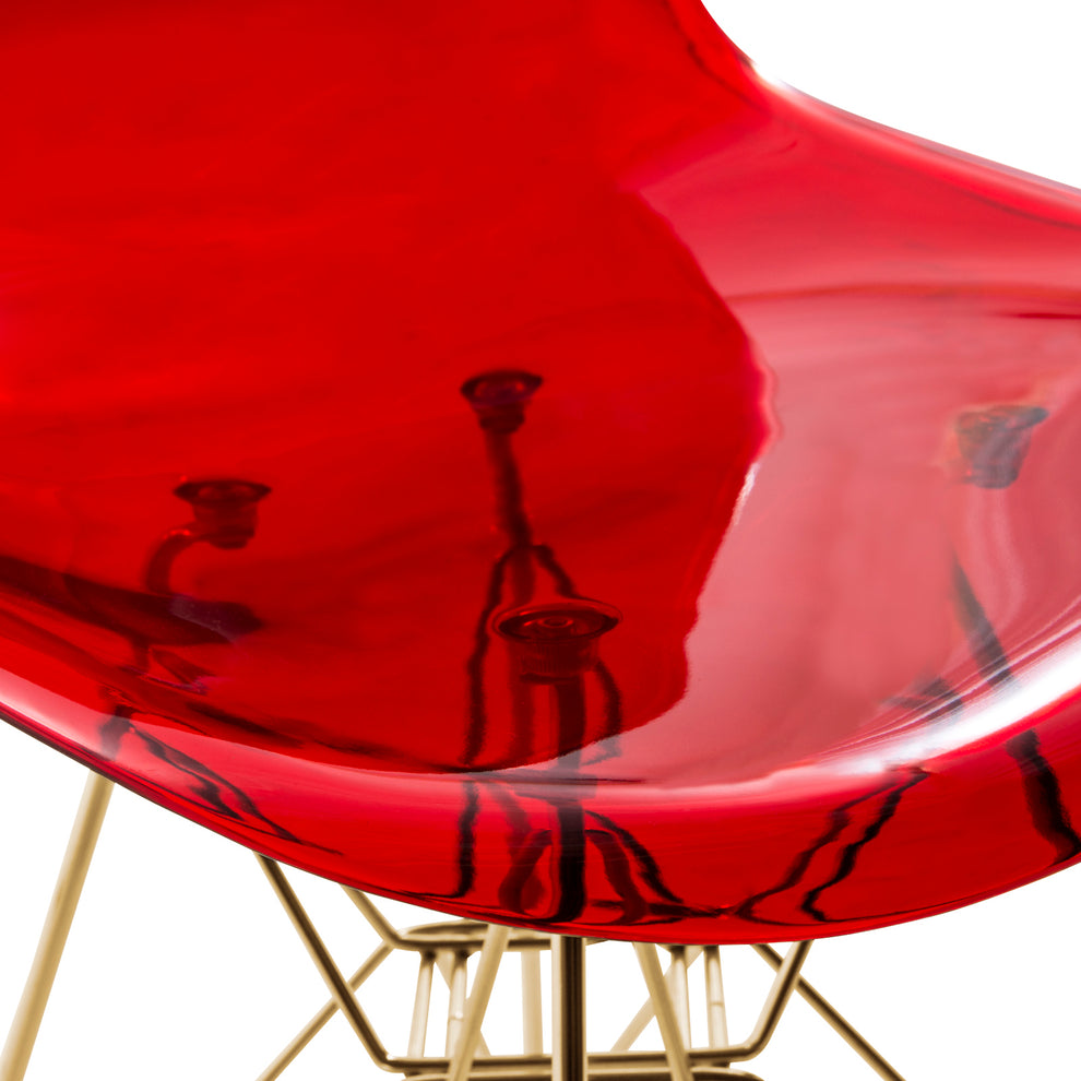 LeisureMod Cresco Molded Eiffel Side Chair with Gold Base, Set of 4 | Side Chairs | Modishstore - 7