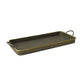 HomArt Archer Galvanized Trays - Set of 3 - Galvanized with Gold Rim-4