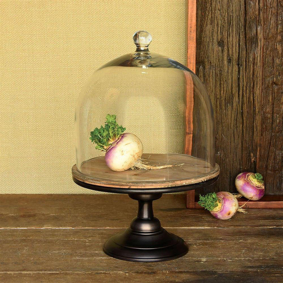 HomArt Glenn Wood and Metal Pedestal-3