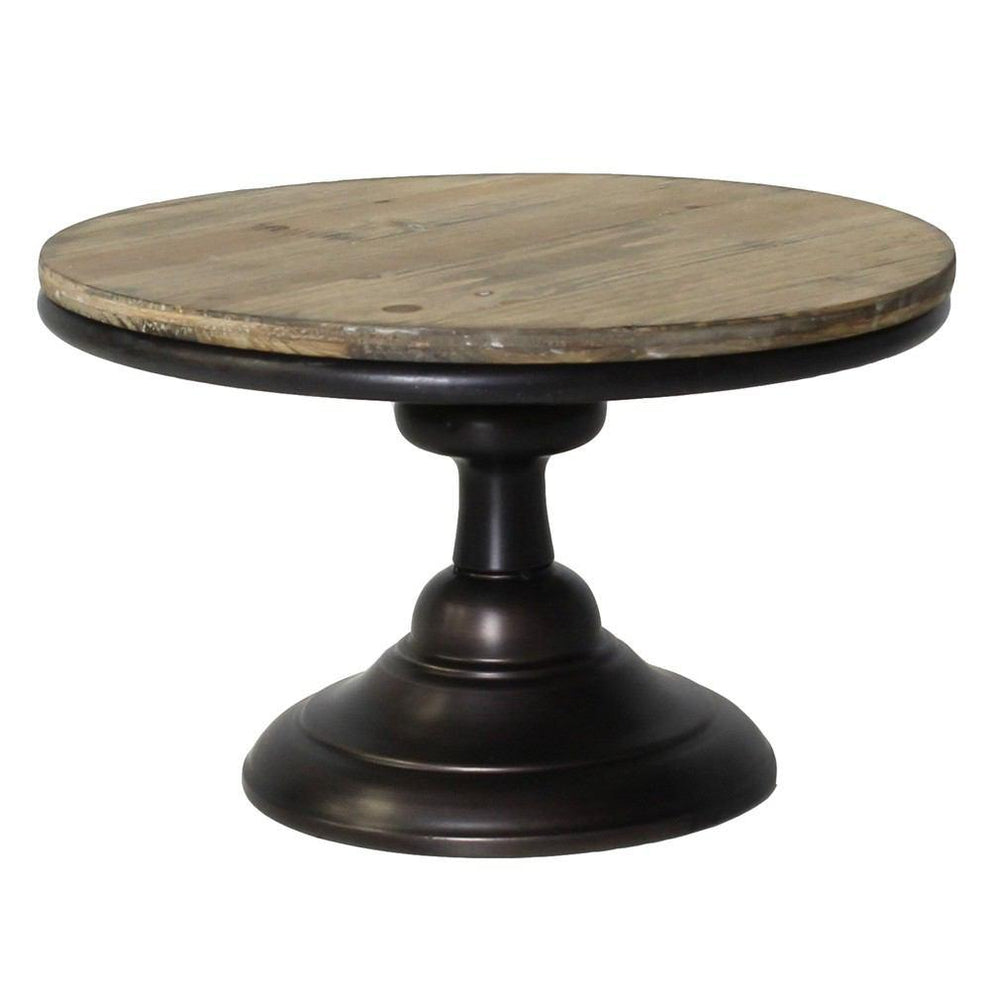 HomArt Glenn Wood and Metal Pedestal-2