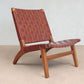 Masaya Lounge Chair - Saddle Leather And Royal Mahogany | Lounge Chairs | Modishstore