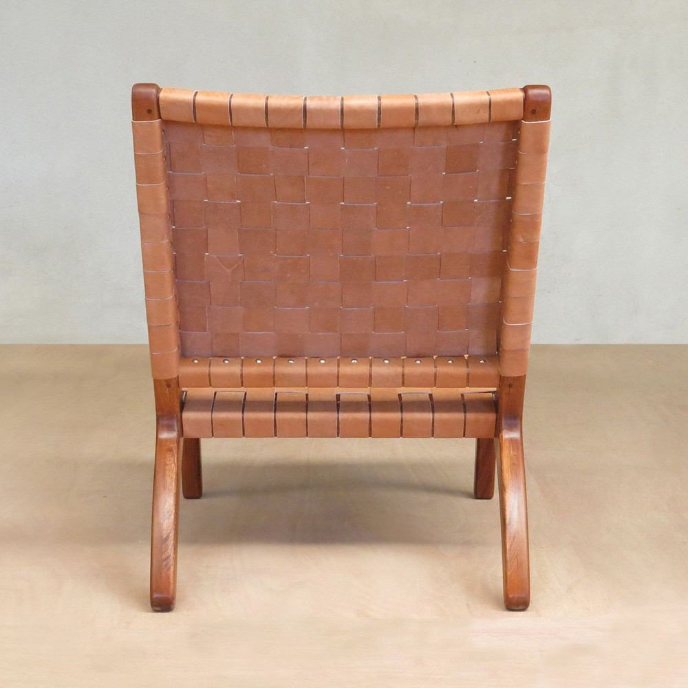 Masaya Lounge Chair - Barley Leather | Lounge Chairs | Modishstore - 9