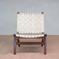 Masaya Lounge Chair - Natural Leather And Rosita Walnut | Lounge Chairs | Modishstore - 2