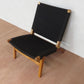 Masaya Lounge Chair - Black Handwoven Manila And Teak | Lounge Chairs | Modishstore - 2
