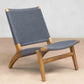 Masaya Woven Lounge Chair - Charcoal | Lounge Chairs | Modishstore - 5