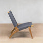 Masaya Woven Lounge Chair - Charcoal | Lounge Chairs | Modishstore - 4