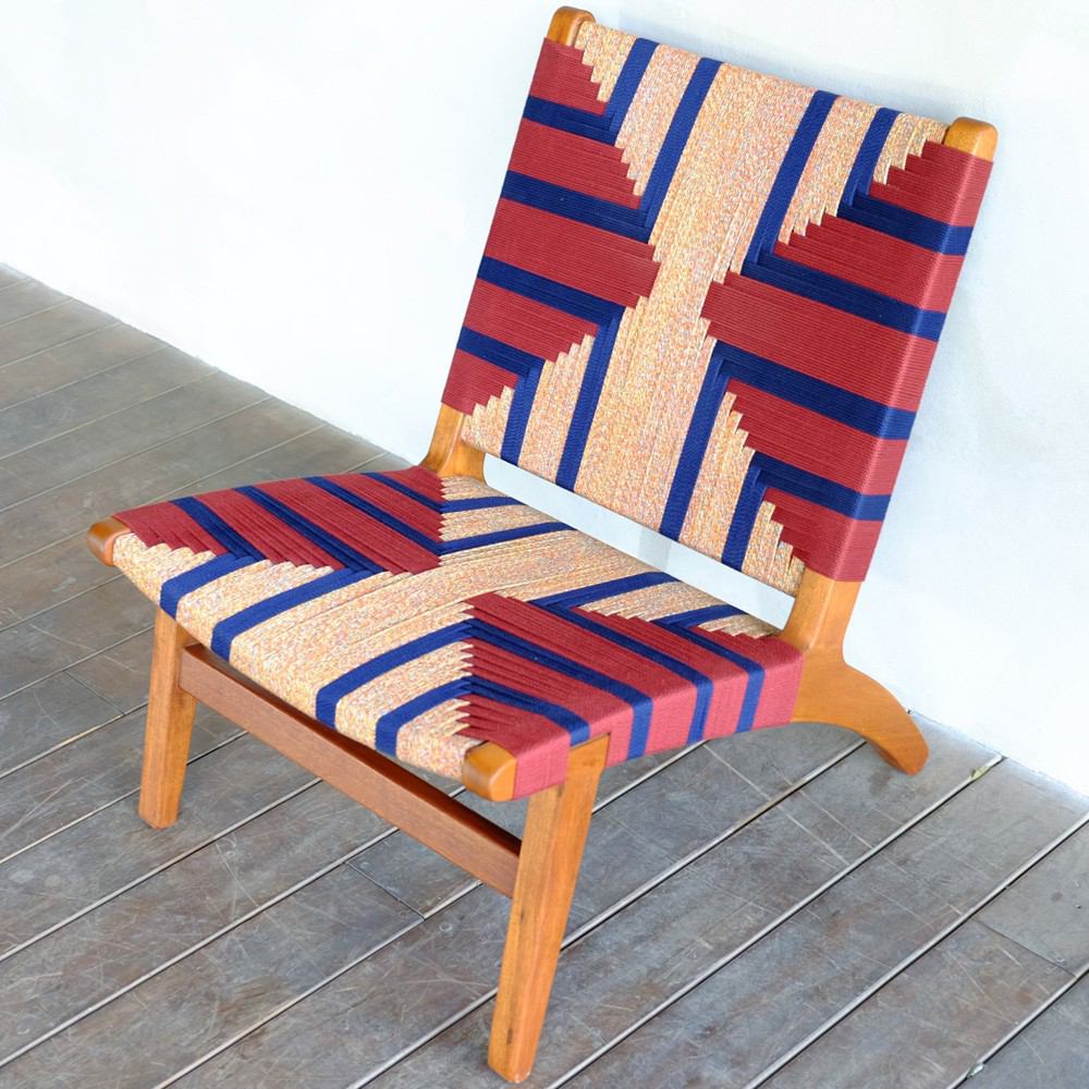 Masaya Lounge Chair - Momotombo Pattern | Lounge Chairs | Modishstore - 7