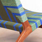 Masaya Lounge Chair - Emerald Coast Pattern And Royal Mahogany | Lounge Chairs | Modishstore - 5