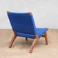 Masaya Lounge Chair - Azulina And Royal Mahogany | Lounge Chairs | Modishstore - 5