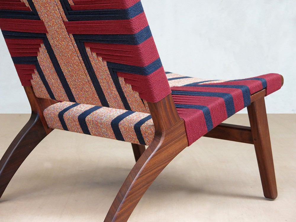 Masaya Lounge Chair - Momotombo Pattern | Lounge Chairs | Modishstore - 4