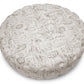 baxton studio cardiff beige script print modern tufted ottoman | Modish Furniture Store-3