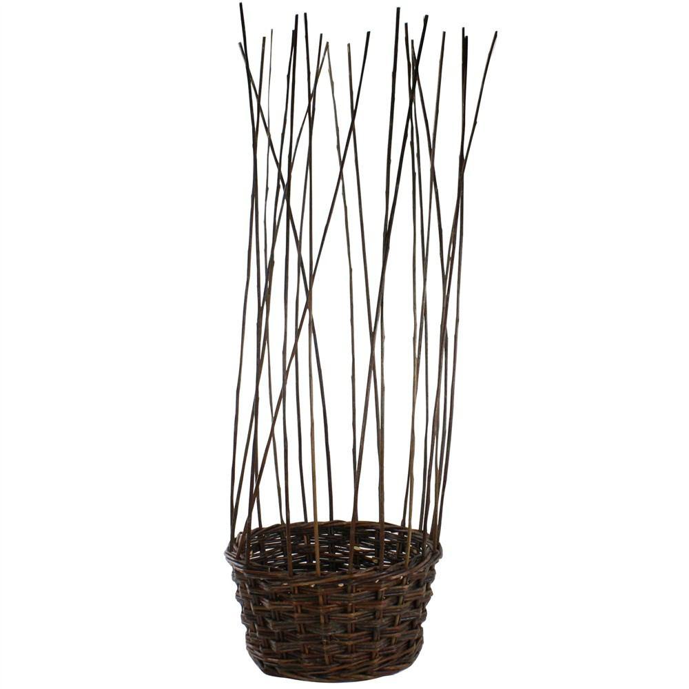 HomArt Willow Gathered Baskets - Set of 2 - natural-4