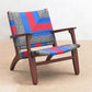 Masaya Arm Chair - Ometepe Handwoven Manila Pattern And Rosita Walnut | Armchairs | Modishstore - 2