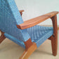 Masaya Arm Chair - Indigo Handwoven Manila And Rosita Walnut | Armchairs | Modishstore - 5