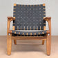 Masaya Outdoor Masaya Arm Chair - Charcoal Sunbrella Strap And Teak | Armchairs | Modishstore - 5